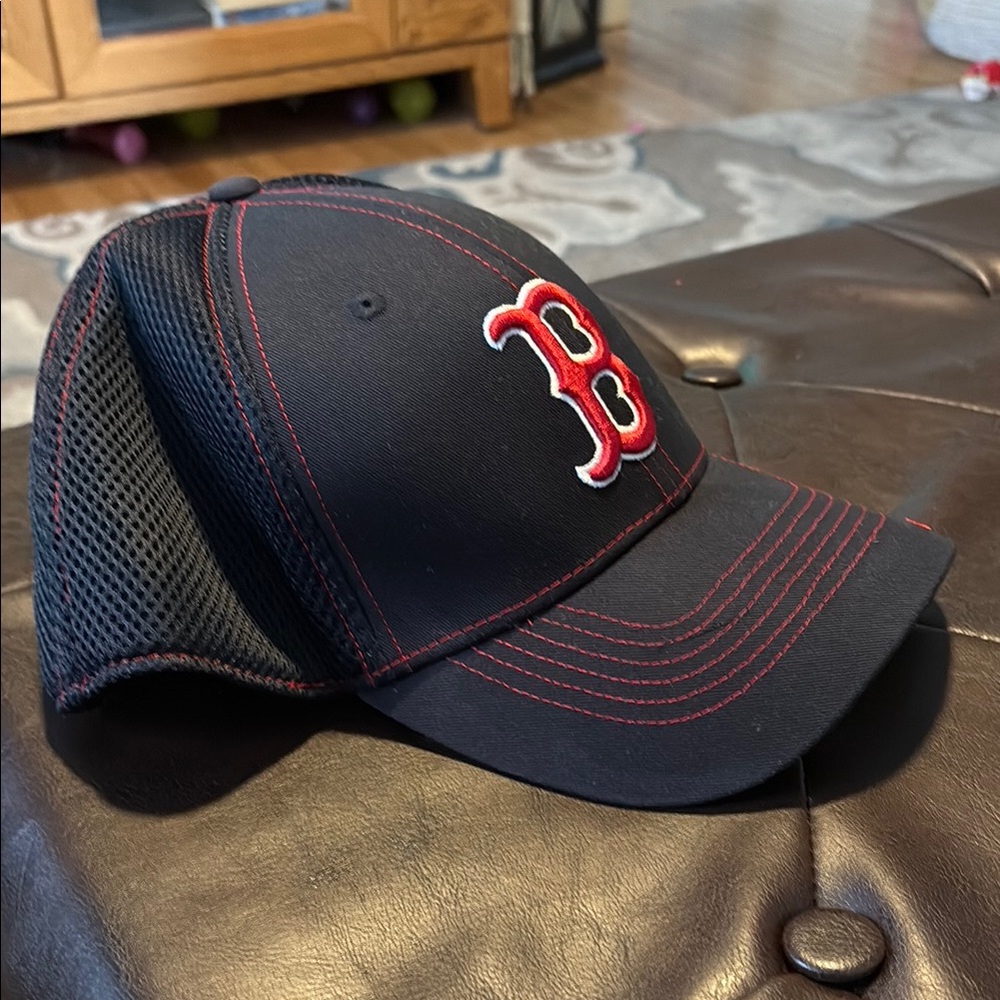 Navy and Red Baseball Cap